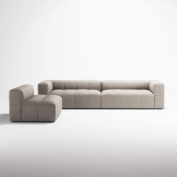 Mure 4-Seater Sofa With Open End Right Sandshell/Beige