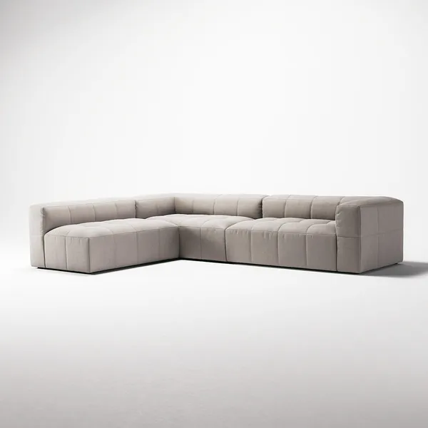Mure 4-Seater Sofa With Open End Left Sandshell/Beige