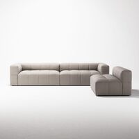 Mure 4-Seater Sofa With Open End Left Sandshell/Beige