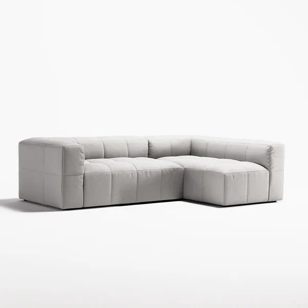 Mure 3-sitssoffa med Divan Höger Moonwhite