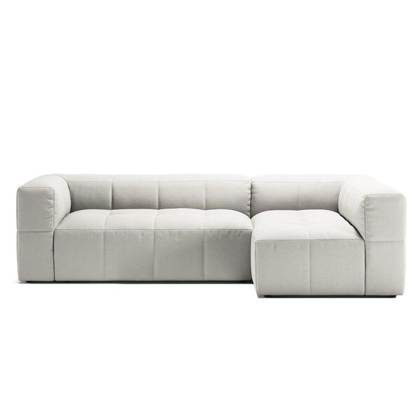 Mure Divano 3 Posti con Chaise Longue Destra Steam/Bianco