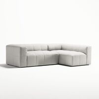 Mure 3-sitssoffa med Divan Höger Steam/Vit