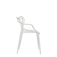 MASTERS Sedia da Giardino 4 Pezzi Bianco