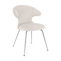 Time Flies Dining Chair White Sands/ Chrome