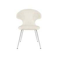 Time Flies Dining Chair Teddy White/ Chrome