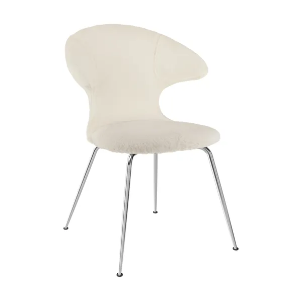 Silla de Comedor Time Flies Teddy White/ Cromo