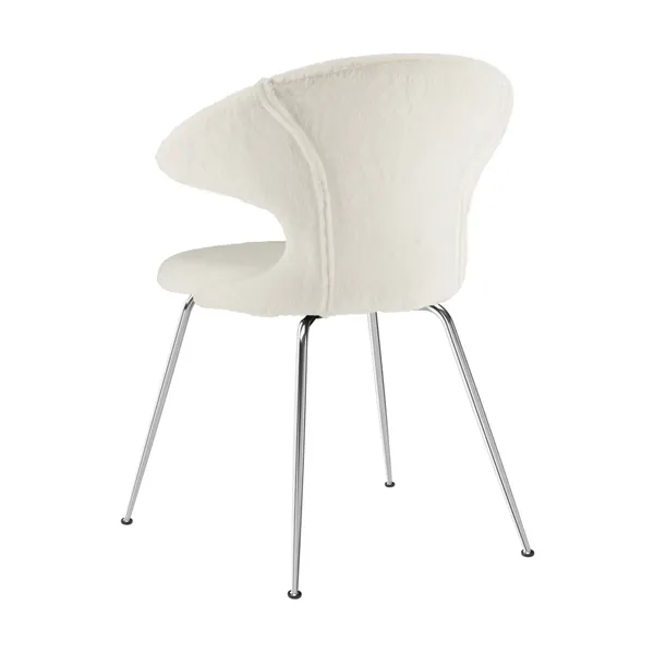 Silla de Comedor Time Flies Teddy White/ Cromo