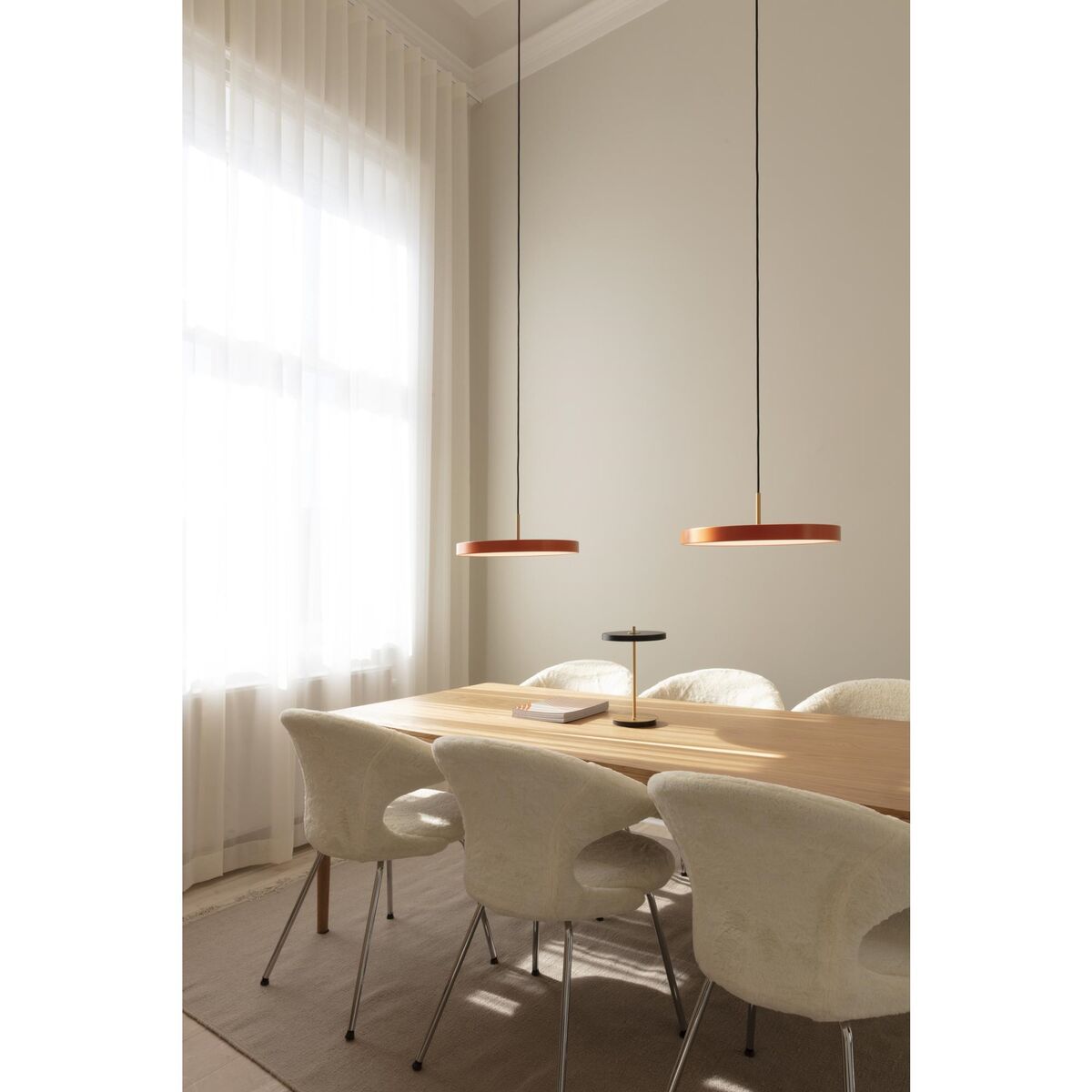 Time Flies Dining Chair Teddy White/ Chrome