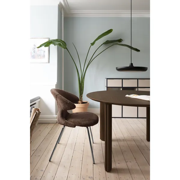 Silla de Comedor Time Flies Teddy White/ Cromo