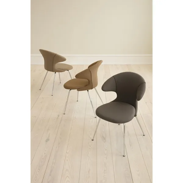 Silla de Comedor Time Flies Teddy White/ Cromo