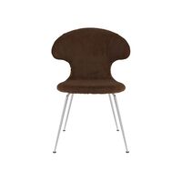 Time Flies Dining Chair Teddy Brown/ Chrome