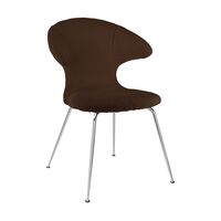 Time Flies Dining Chair Teddy Brown/ Chrome