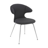 Time Flies Dining Chair Shadow/ Chrome