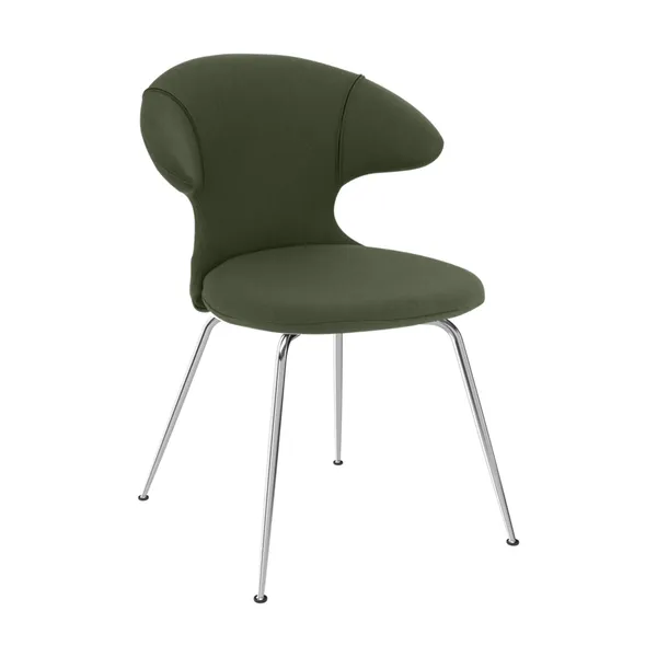 Time Flies Dining Chair Racing Green/ Chrome