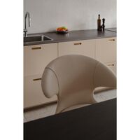 Time Flies Counter Bar Stool Teddy White/ Chrome