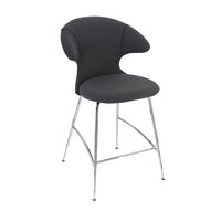 Time Flies Counter Bar Stool Shadow/ Chrome