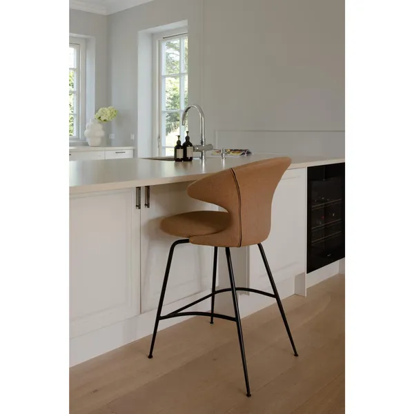 Time Flies Counter Bar Stool Shadow/ Chrome