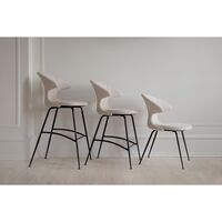 Time Flies Counter Bar Stool Shadow/ Chrome