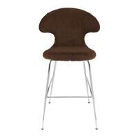 Time Flies Bar Stool Teddy Brown/ Chrome