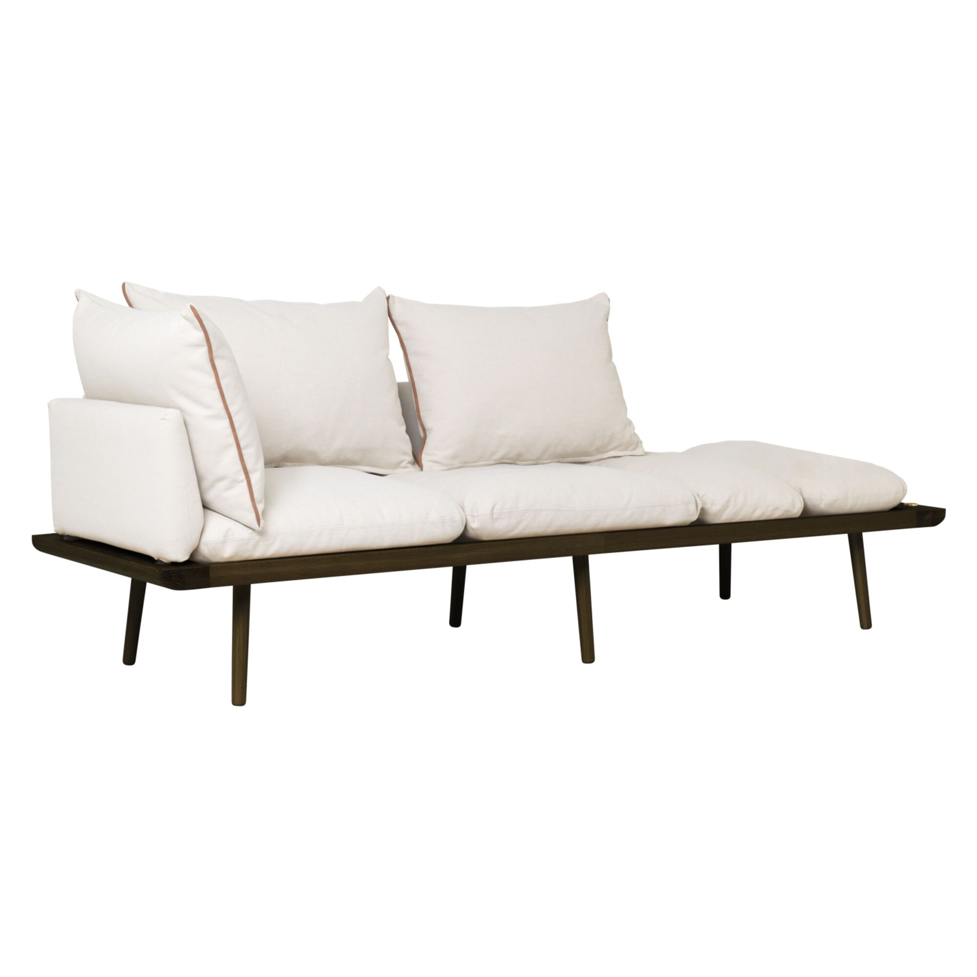 Lounge Around 3-seters Sofa Mørk Eik/hvit Sand