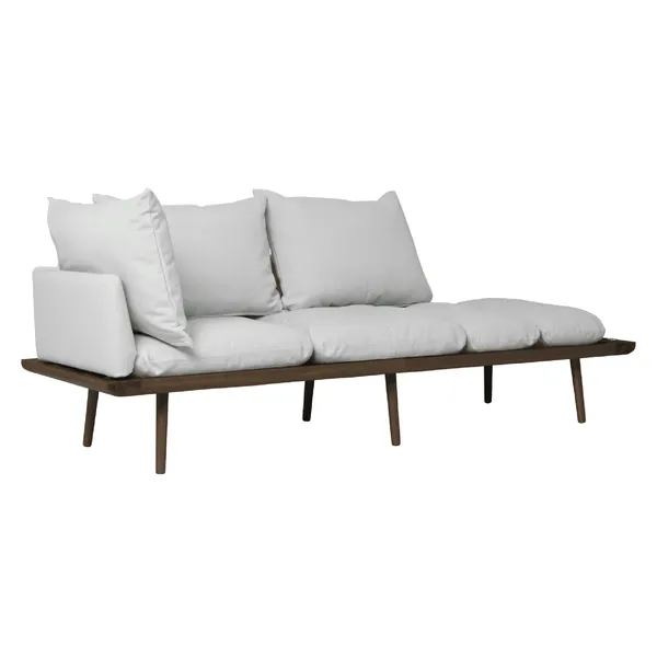 Lounge Around 3-Sitzer-Sofa Dunkle Eiche/Sterling