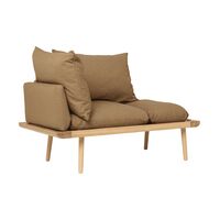Lounge Runt 1½-sits Soffa Ek/Sockerbrun