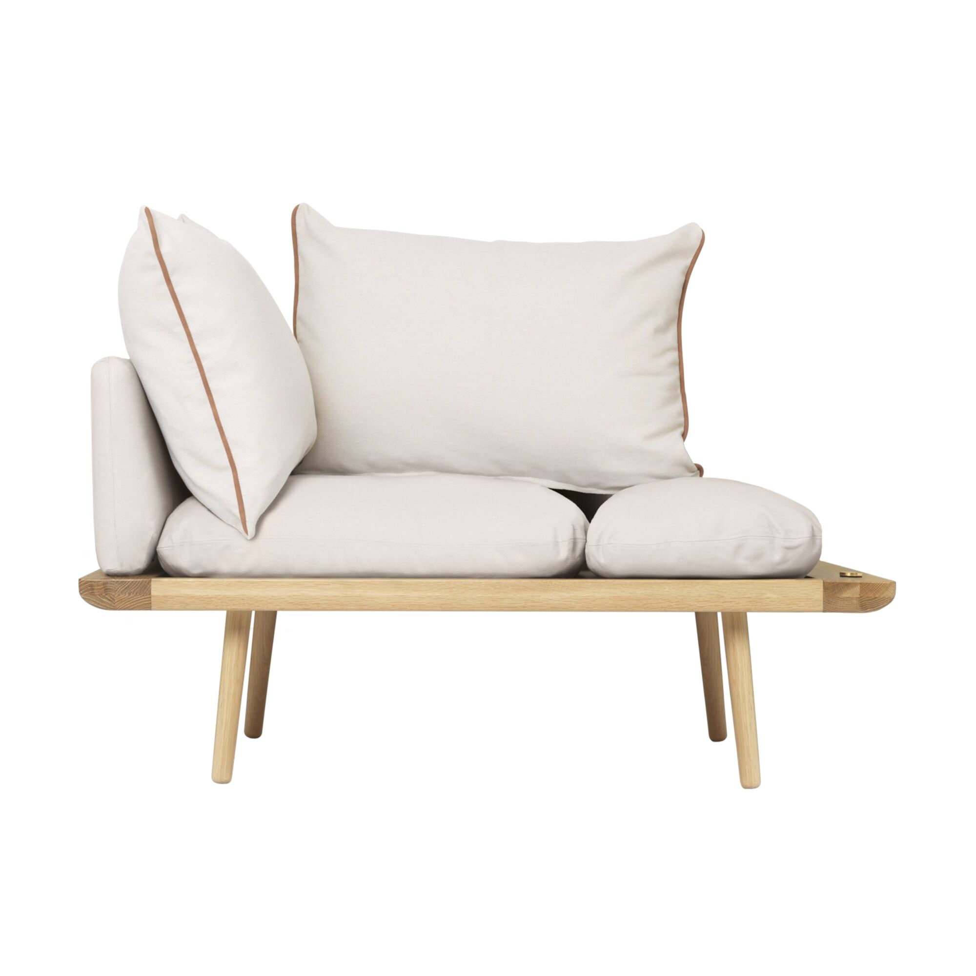 Lounge Around 1-Seater Sofa Eg/White Sands