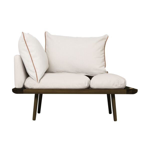 Lounge Around 1½-Sitzer-Sofa, Dunkle Eiche/weißer Sand