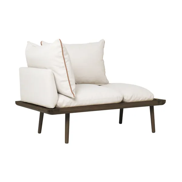 Lounge Around 1½-Sitzer-Sofa, Dunkle Eiche/weißer Sand