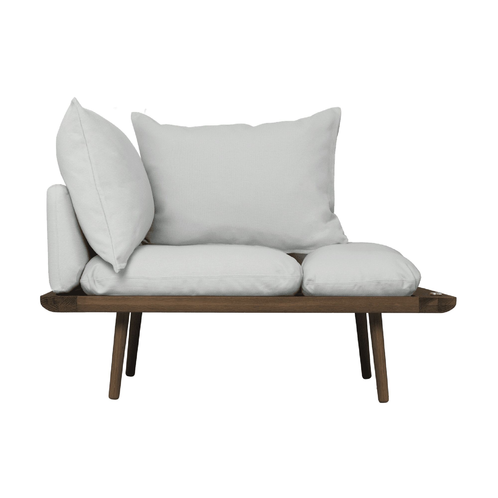 Lounge Around 1½-seters Sofa Mørk Eik/sterling Sølv