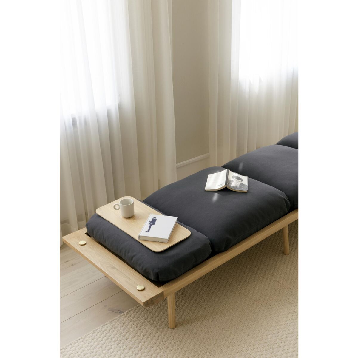 Lounge Around Daybed Sofa Oak/White Sands