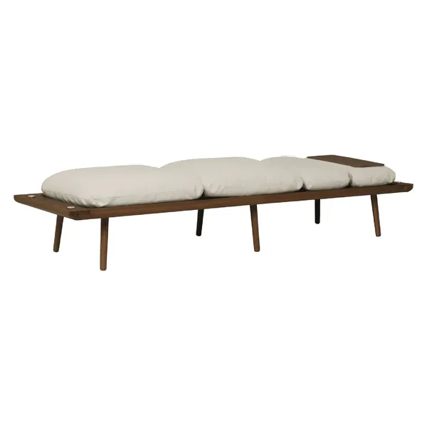 Lounge Around Daybed Sofa Dunkle Eiche/Weißer Sand