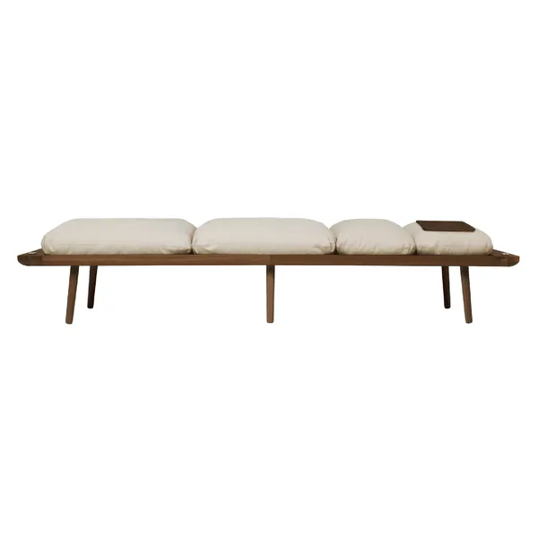 Lounge Around Daybed Sofa Dunkle Eiche/Weißer Sand