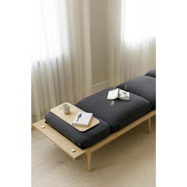 Lounge Around Daybed Sofa Dunkle Eiche/Sterling