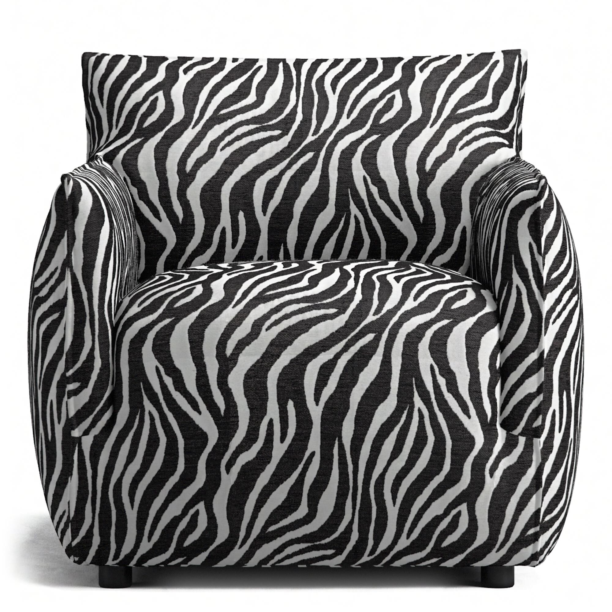 Le Petite Fauteuil Zebra/Noir/Blanc