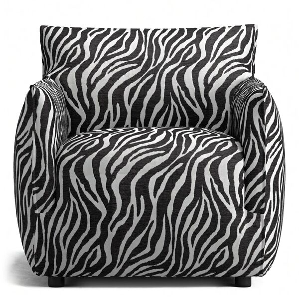 Le Petite Armchair Zebra/Black/White