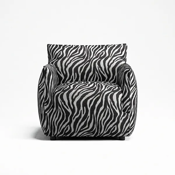 Le Petite Lenestol Zebra/Sort/Hvit