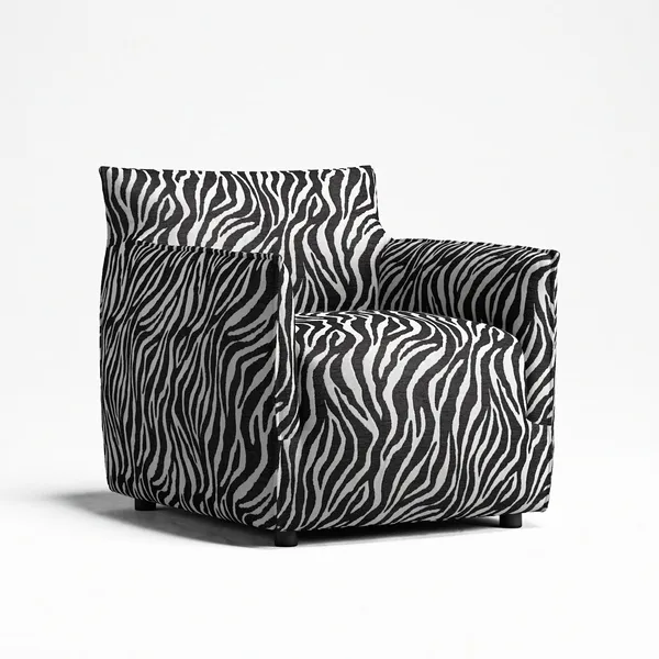 Le Petite Lenestol Zebra/Sort/Hvit