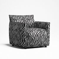 Le Petite Lenestol Zebra/Sort/Hvit