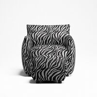 Le Petite Lenestol Zebra/Sort/Hvit