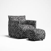 Le Petite Lenestol Zebra/Sort/Hvit