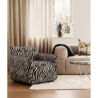 Le Petite Lenestol Zebra/Sort/Hvit