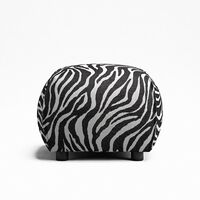 Le Petite Puf Zebra/Sort/Hvid
