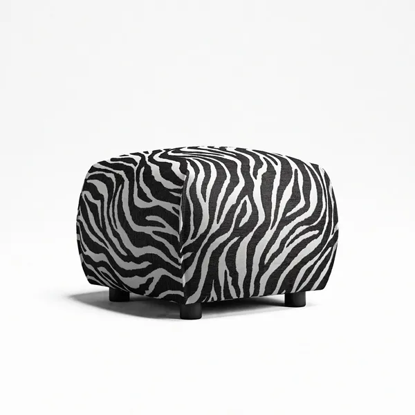 Le Petite Puf Zebra/Sort/Hvid