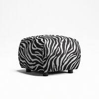 Le Petite Puf Zebra/Sort/Hvid