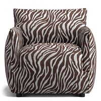 Le Petite Fauteuil Zebra/Bruin/Wit