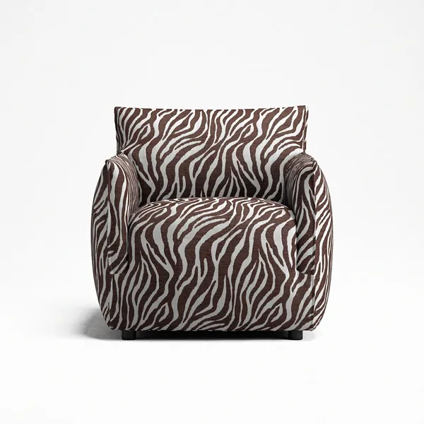 Le Petite Fauteuil Zebra/Bruin/Wit