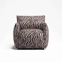 Le Petite Fauteuil Zebra/Bruin/Wit