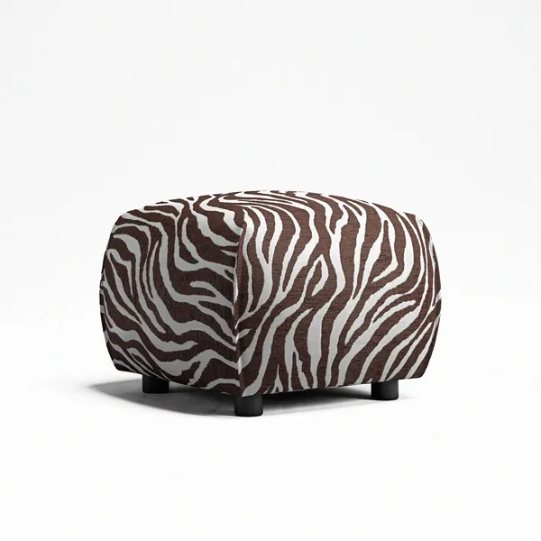 Le Petite Poef Zebra/Bruin/Wit