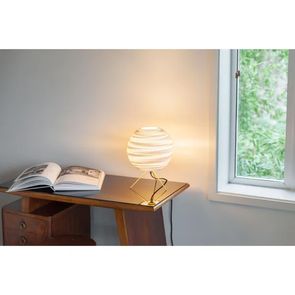 Scraplight Moon Table Lamp White